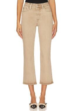 Pistola Lennon High Rise Crop Boot Jeans Mink Snow Tan Taupe Size 31